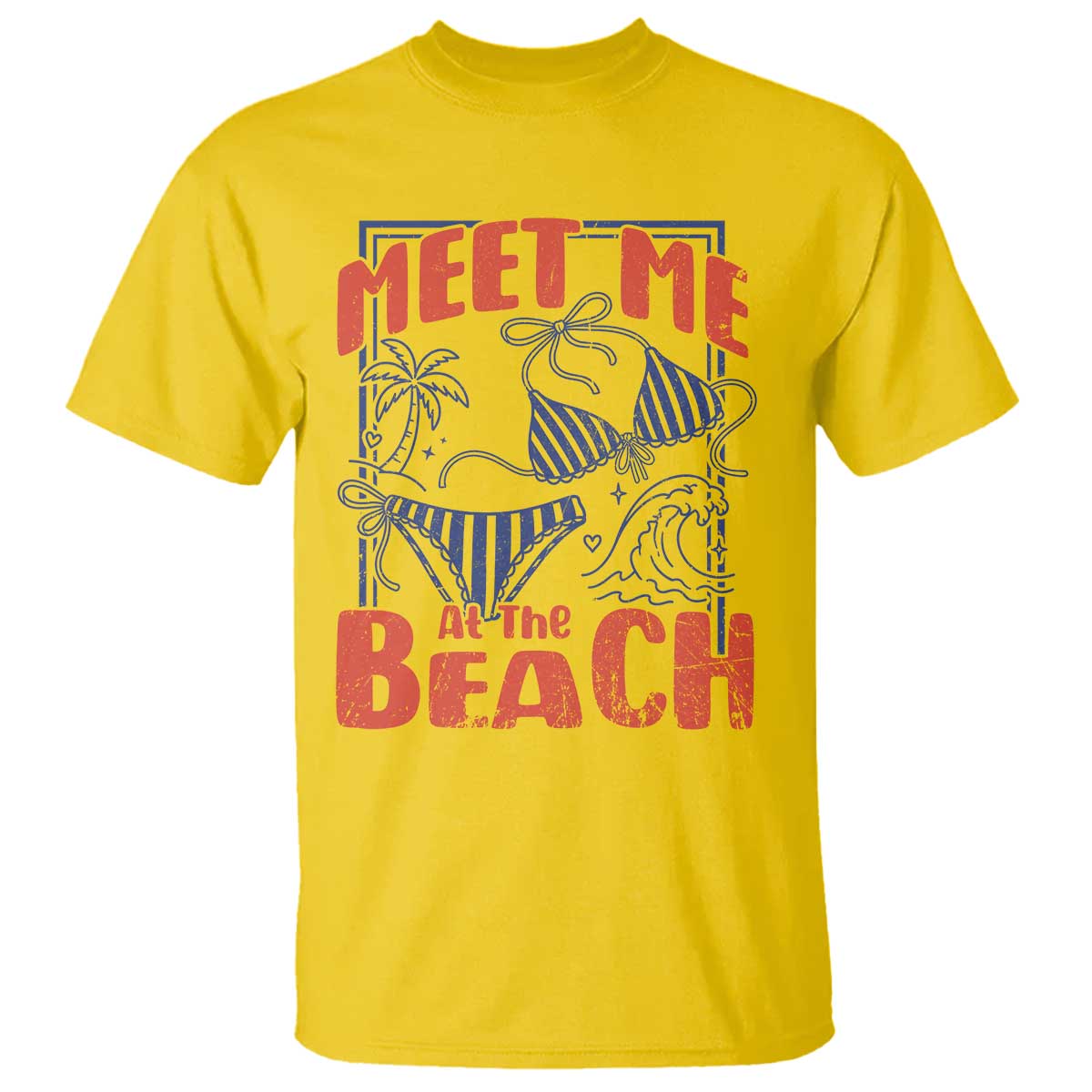 Meet Me At The Beach T Shirt Summer Girls Trip Bikini Lover Gift TS12 Daisy Print Your Wear