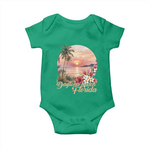 Daytona Beach Florida Baby Onesie Tropical Palm Tree Ocean Travel Gift TS12 Irish Green Print Your Wear