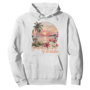 Daytona Beach Florida Hoodie Tropical Palm Tree Ocean Travel Gift TS12 White Print Your Wear