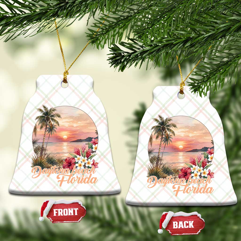Daytona Beach Florida Ceramic Ornament Tropical Palm Tree Ocean Travel Gift TS12 Print Your Wear