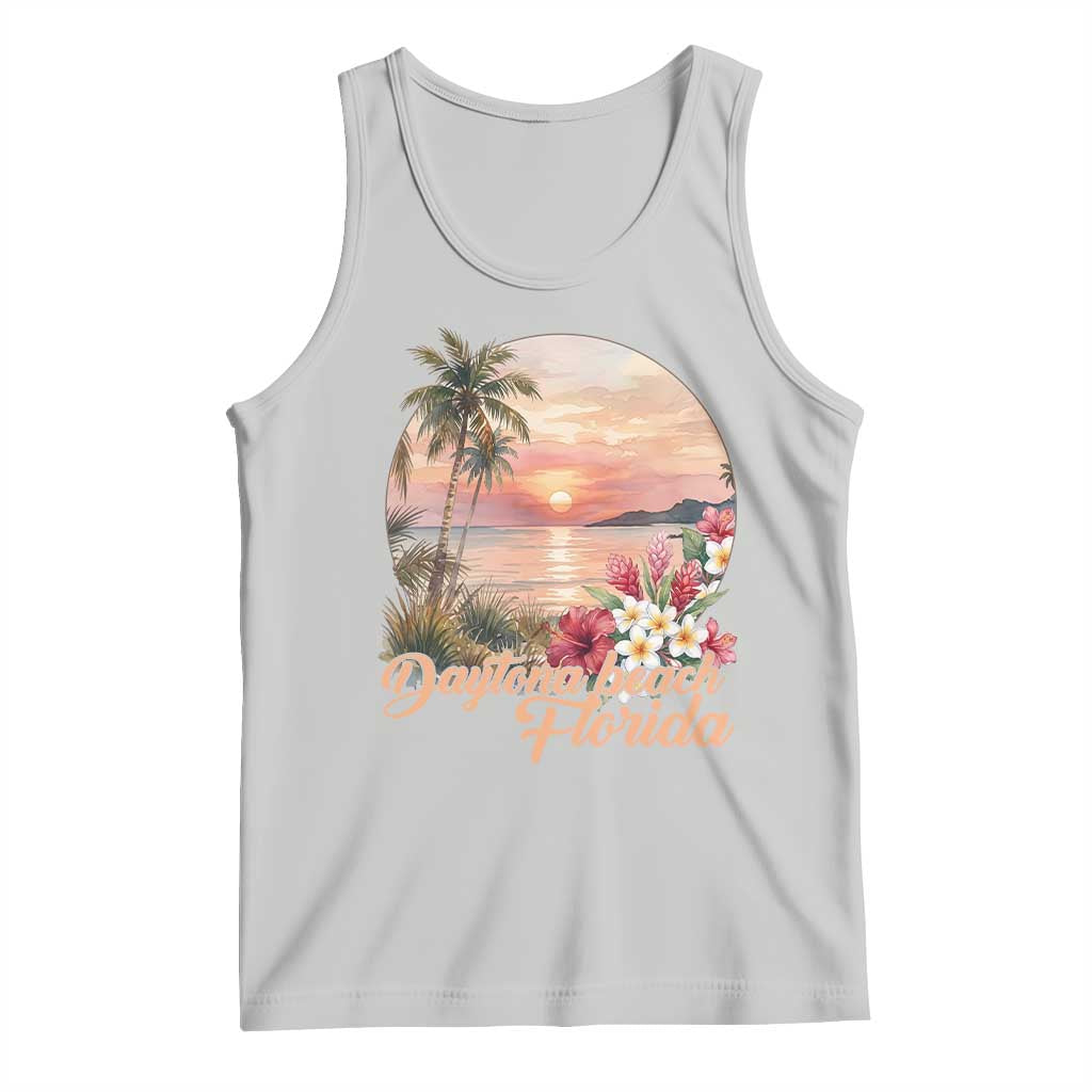 Daytona Beach Florida Tank Top Tropical Palm Tree Ocean Travel Gift TS12 Ash Print Your Wear