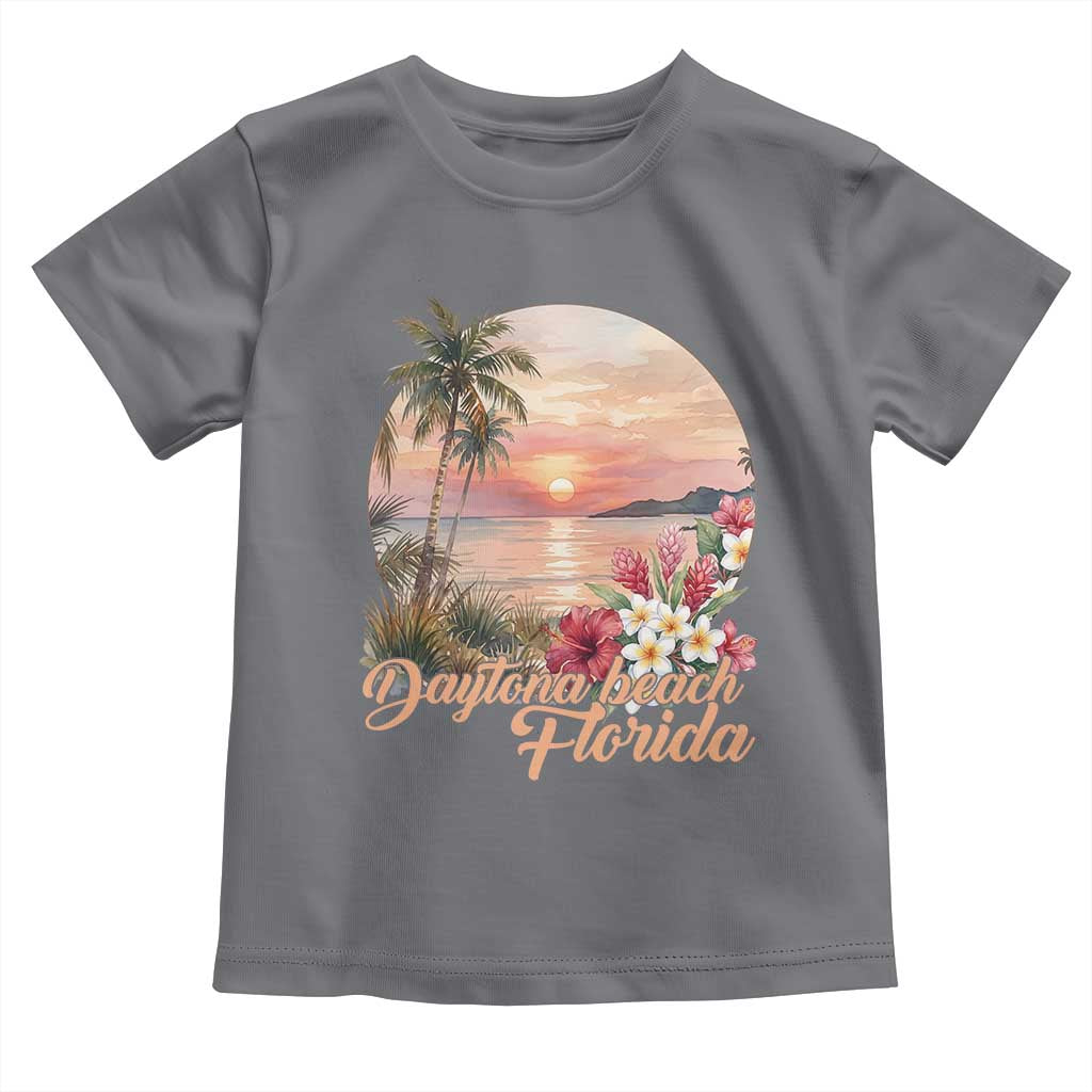 Daytona Beach Florida Toddler T Shirt Tropical Palm Tree Ocean Travel Gift