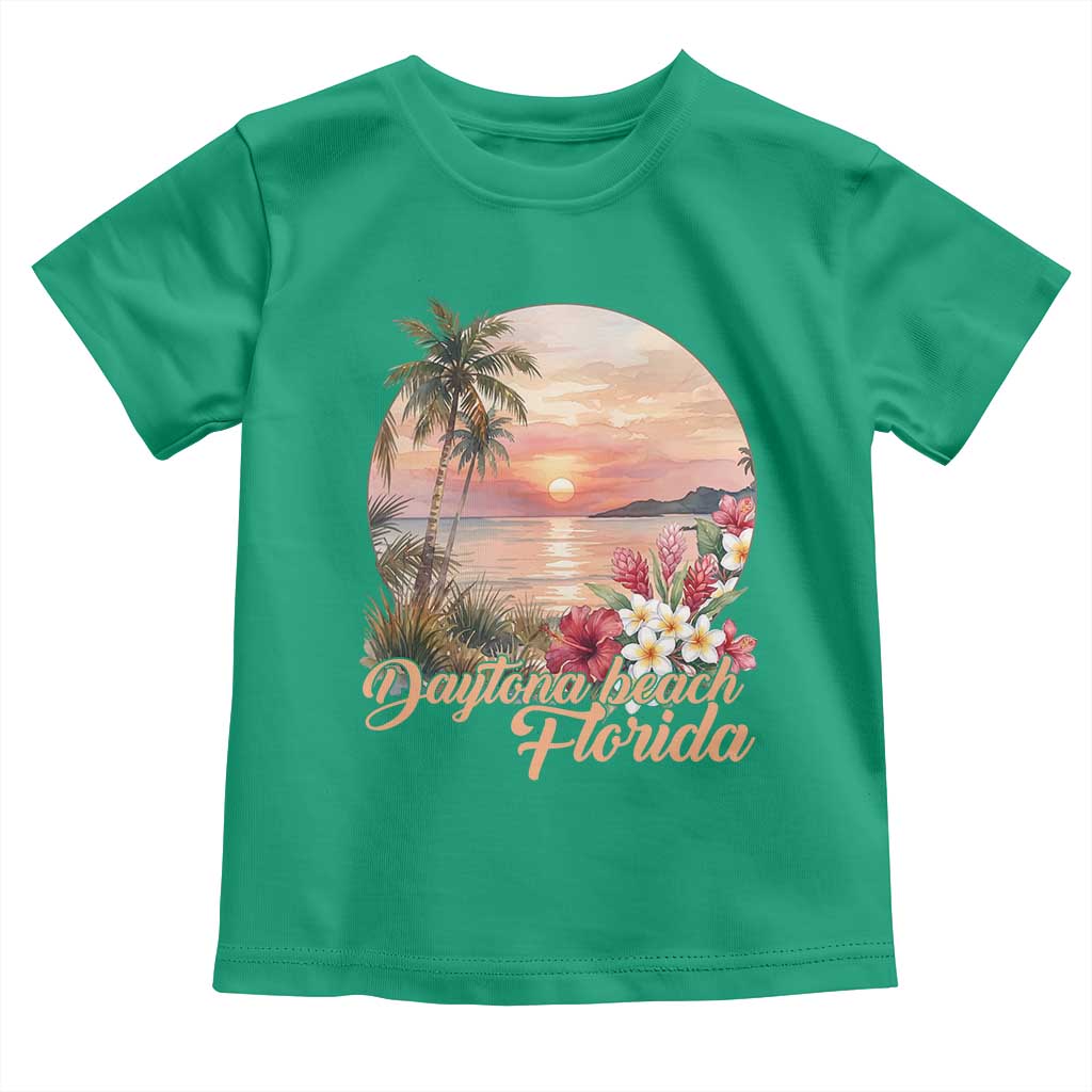 Daytona Beach Florida Toddler T Shirt Tropical Palm Tree Ocean Travel Gift