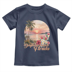 Daytona Beach Florida Toddler T Shirt Tropical Palm Tree Ocean Travel Gift