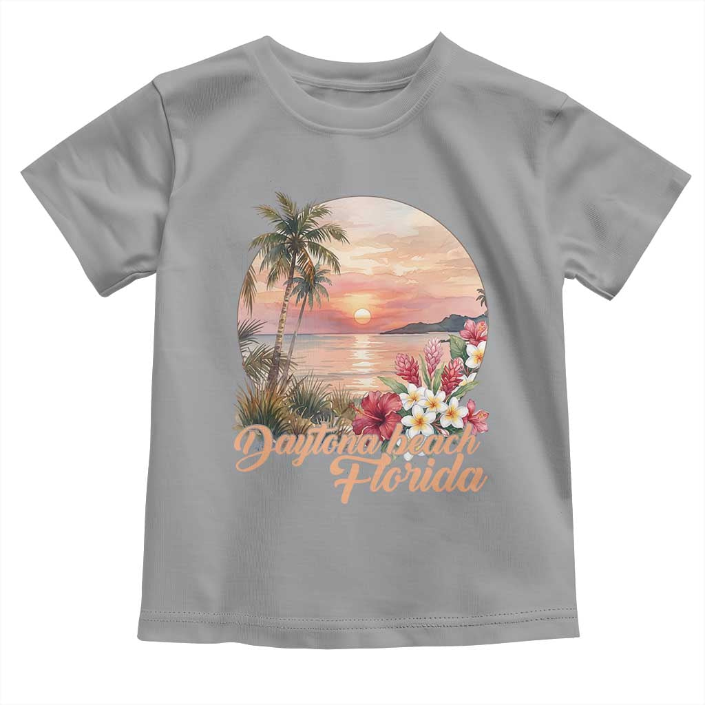 Daytona Beach Florida Toddler T Shirt Tropical Palm Tree Ocean Travel Gift