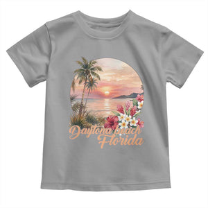 Daytona Beach Florida Toddler T Shirt Tropical Palm Tree Ocean Travel Gift