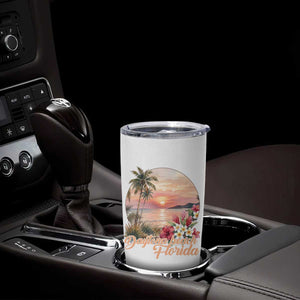 Daytona Beach Florida Tumbler Cup Tropical Palm Tree Ocean Travel Gift TS12 Print Your Wear