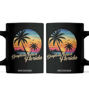 Vintage Daytona Beach Florida Coffee Mug Summer Vacation Graphic