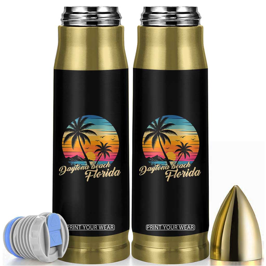 Vintage Daytona Beach Florida Bullet Tumbler Summer Vacation Graphic TS12 Black Print Your Wear