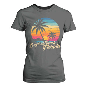 Vintage Daytona Beach Florida T Shirt For Women Summer Vacation Graphic TS12 Dark Heather Print Your Wear