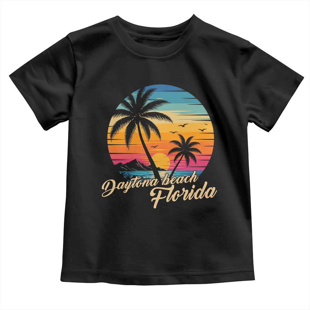 Vintage Daytona Beach Florida Toddler T Shirt Summer Vacation Graphic TS12 Black Print Your Wear