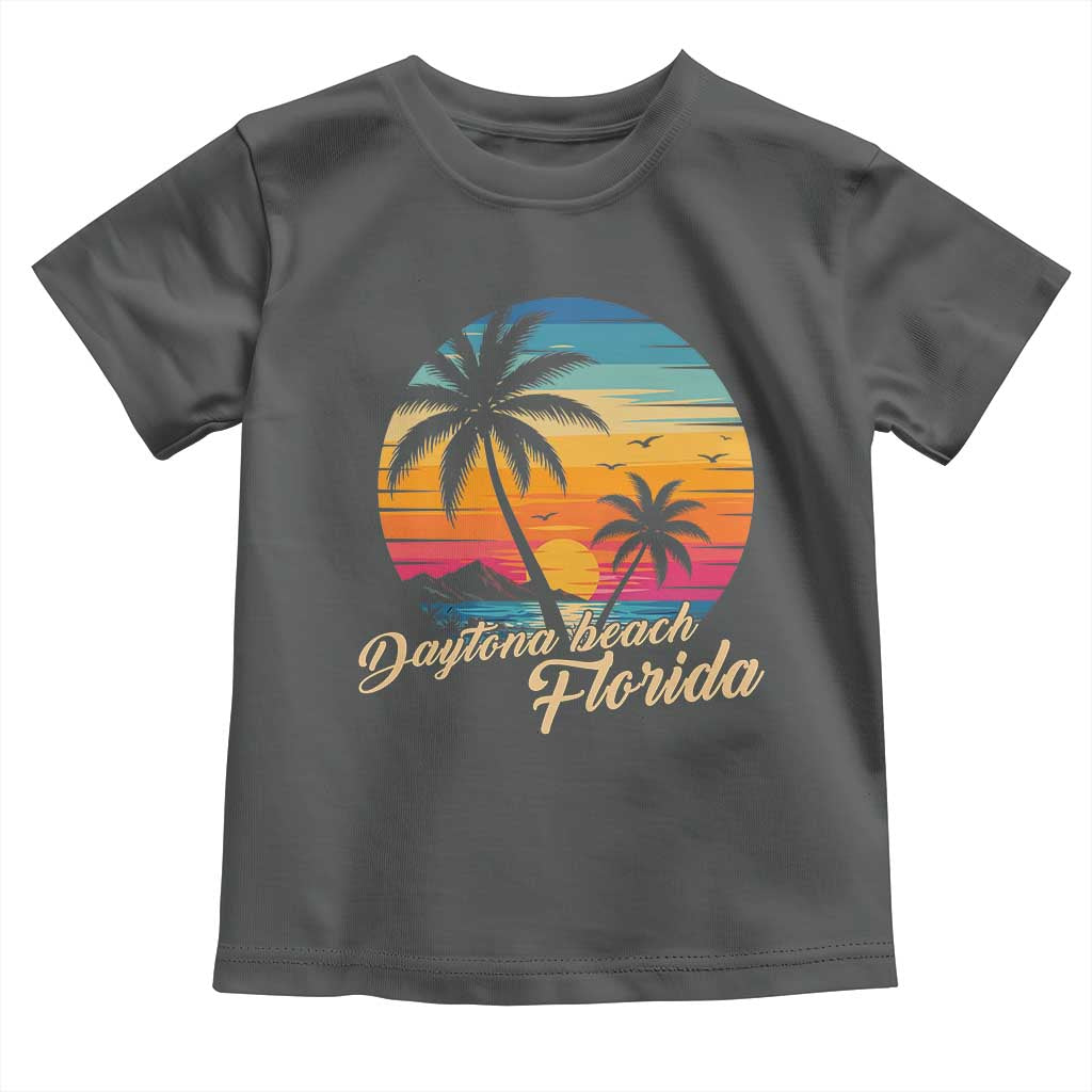 Vintage Daytona Beach Florida Toddler T Shirt Summer Vacation Graphic TS12 Dark Heather Print Your Wear