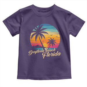 Vintage Daytona Beach Florida Toddler T Shirt Summer Vacation Graphic TS12 Purple Print Your Wear