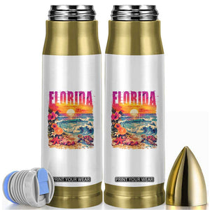 Retro Florida Beach Bullet Tumbler Summer Vacation Gift
