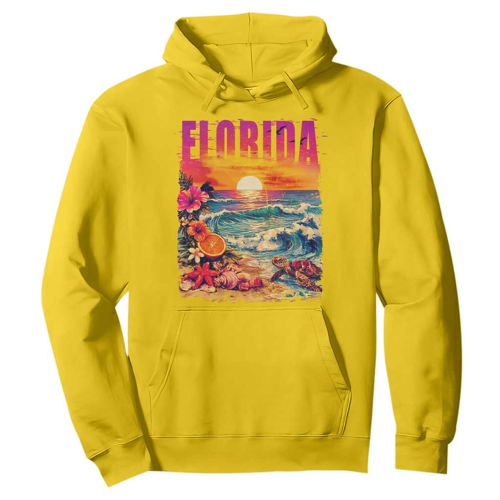 Retro Florida Beach Hoodie Summer Vacation Gift