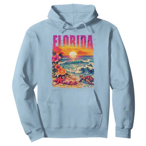 Retro Florida Beach Hoodie Summer Vacation Gift