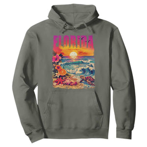 Retro Florida Beach Hoodie Summer Vacation Gift