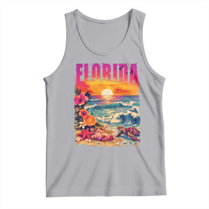 Retro Florida Beach Tank Top Summer Vacation Gift