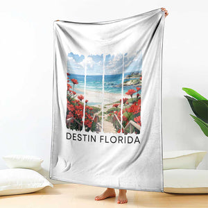 Destin Florida Throw Blanket Summer Travel Beach Vacation Gift TS12 Print Your Wear