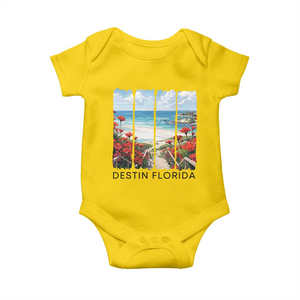 Destin Florida Baby Onesie Summer Travel Beach Vacation Gift TS12 Daisy Print Your Wear