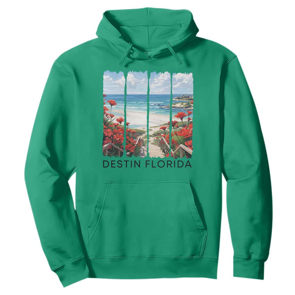 Destin Florida Hoodie Summer Travel Beach Vacation Gift TS12 Irish Green Print Your Wear