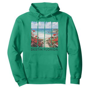 Destin Florida Hoodie Summer Travel Beach Vacation Gift TS12 Irish Green Print Your Wear