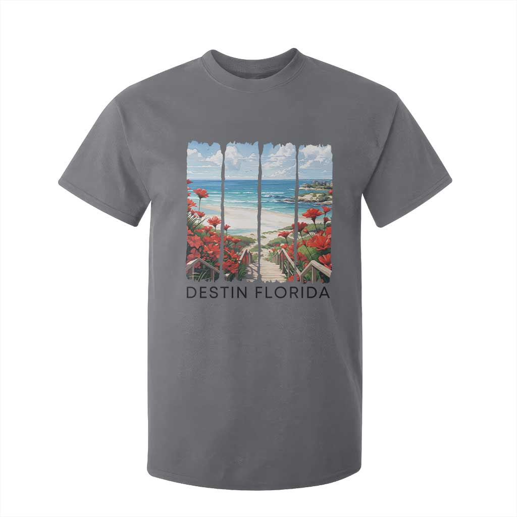 Destin Florida T Shirt For Kid Summer Travel Beach Vacation Gift TS12 Charcoal Print Your Wear