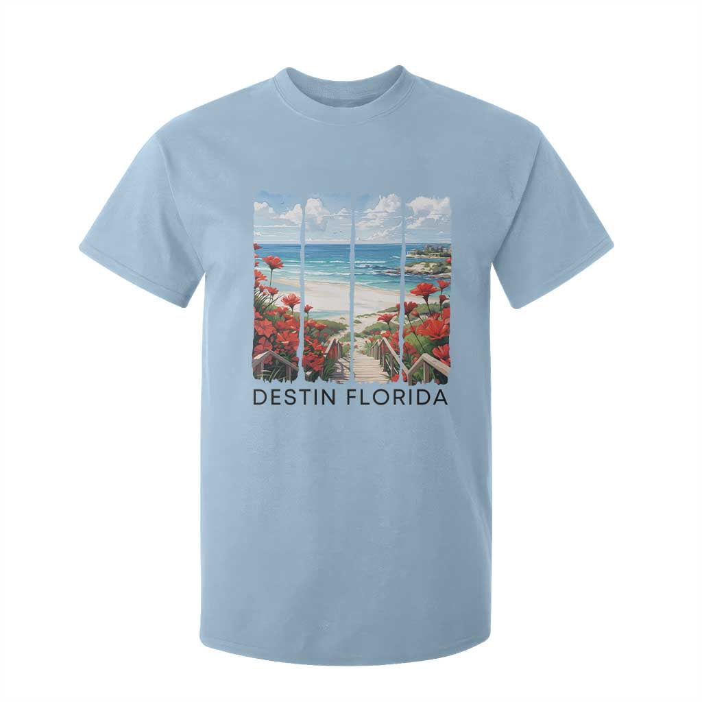 Destin Florida T Shirt For Kid Summer Travel Beach Vacation Gift TS12 Light Blue Print Your Wear