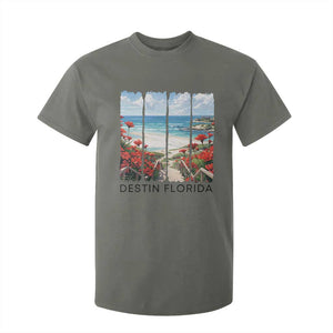 Destin Florida T Shirt For Kid Summer Travel Beach Vacation Gift TS12 Military Green Print Your Wear