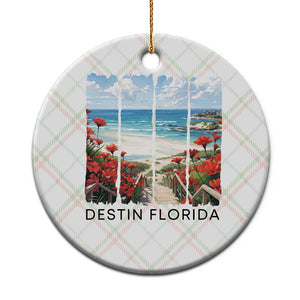 Destin Florida Ceramic Ornament Summer Travel Beach Vacation Gift