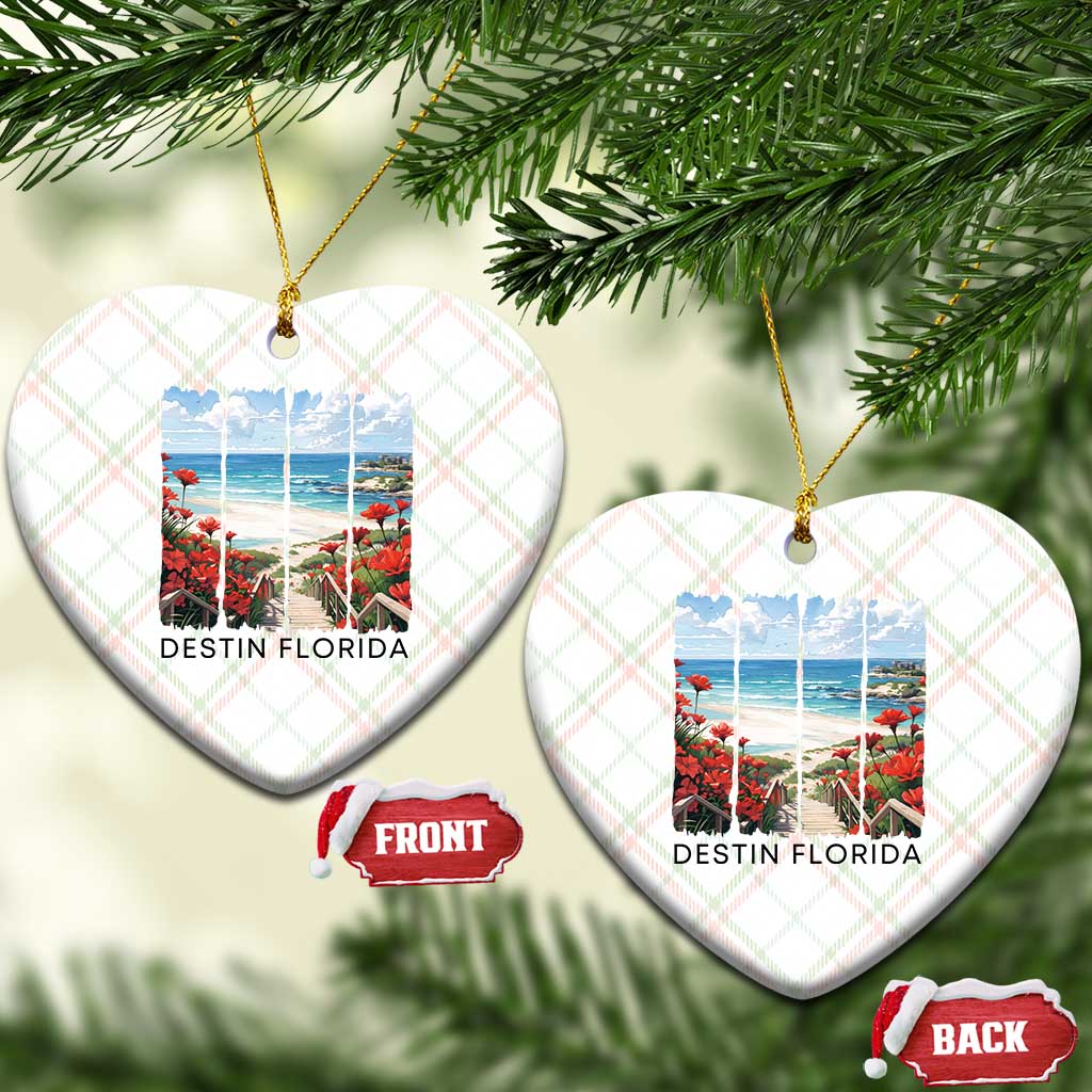 Destin Florida Ceramic Ornament Summer Travel Beach Vacation Gift