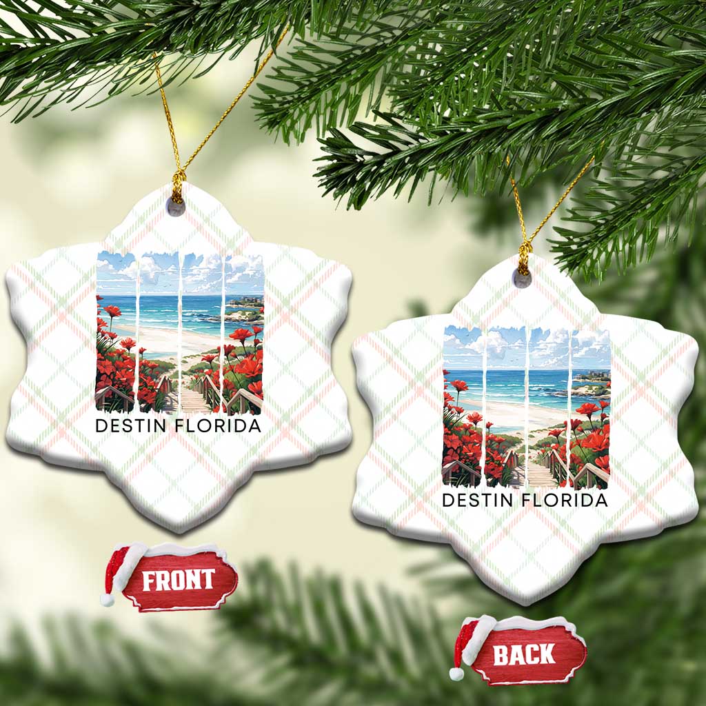Destin Florida Ceramic Ornament Summer Travel Beach Vacation Gift
