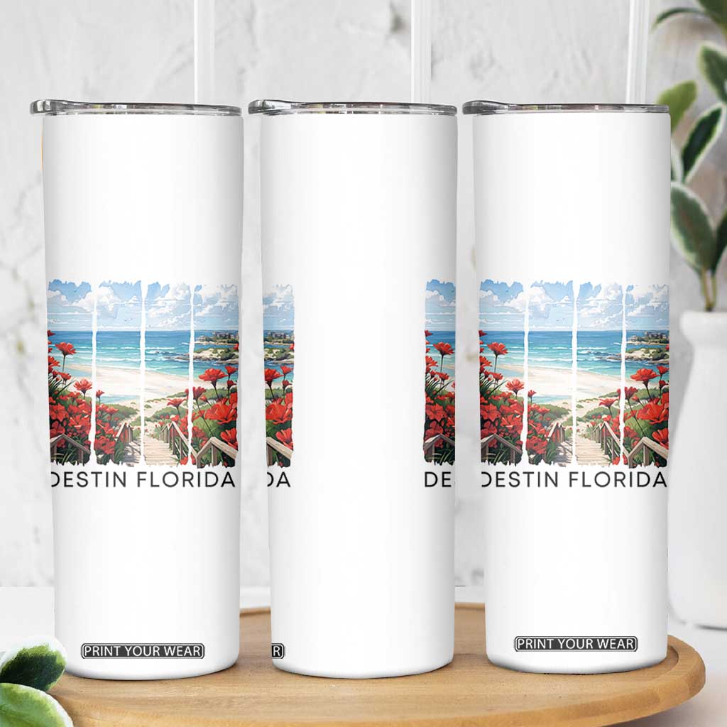 Destin Florida Skinny Tumbler Summer Travel Beach Vacation Gift TS12 Print Your Wear
