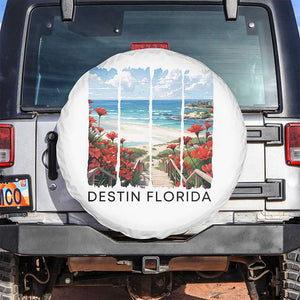Destin Florida Spare Tire Cover Summer Travel Beach Vacation Gift TS12 No hole White Print Your Wear