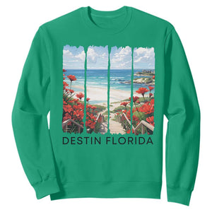 Destin Florida Sweatshirt Summer Travel Beach Vacation Gift