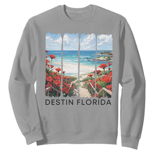 Destin Florida Sweatshirt Summer Travel Beach Vacation Gift