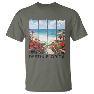 Destin Florida T Shirt Summer Travel Beach Vacation Gift TS12 Military Green Print Your Wear