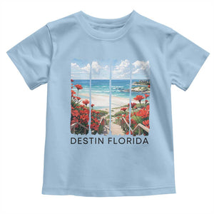 Destin Florida Toddler T Shirt Summer Travel Beach Vacation Gift TS12 Light Blue Print Your Wear