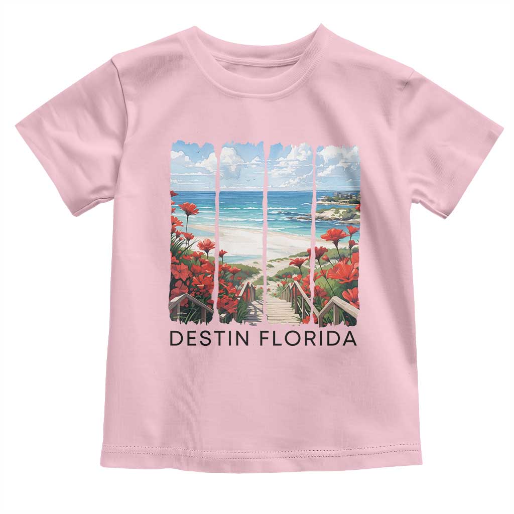 Destin Florida Toddler T Shirt Summer Travel Beach Vacation Gift TS12 Light Pink Print Your Wear