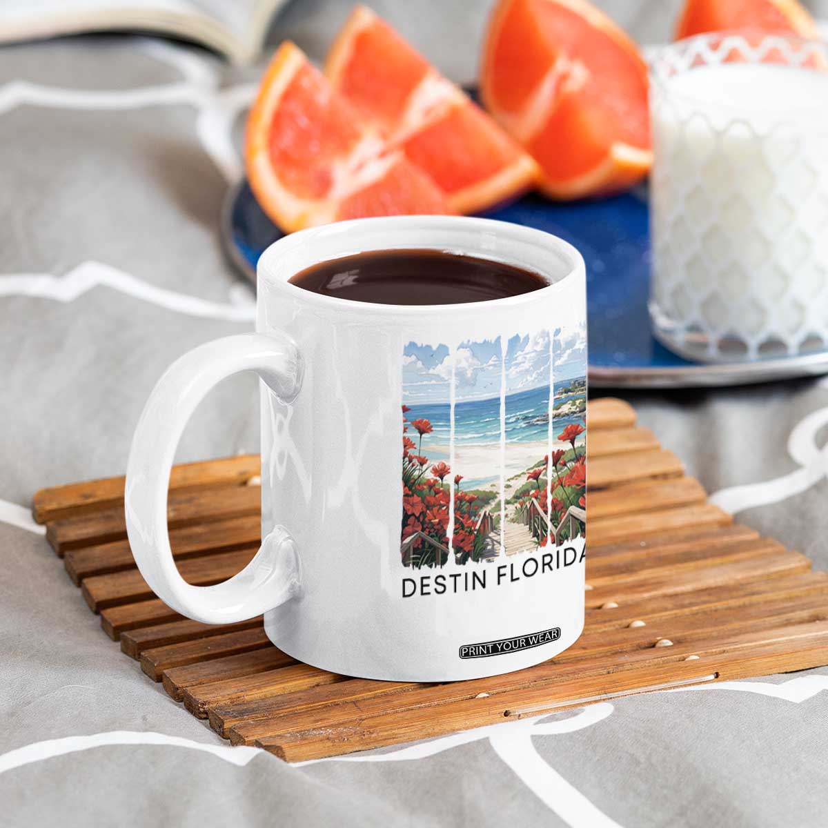 Destin Florida Coffee Mug Summer Travel Beach Vacation Gift TS12 Print Your Wear