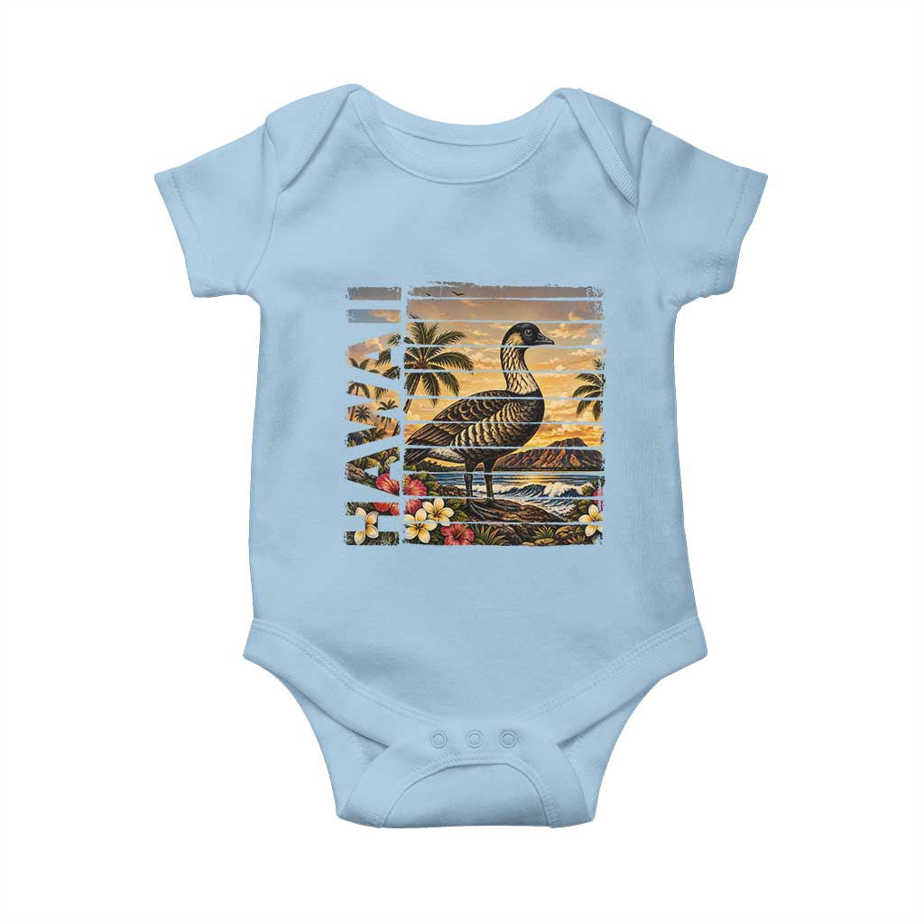 Hawaii Tropical Bird Baby Onesie Summer Island Vacation Gift TS12 Light Blue Print Your Wear