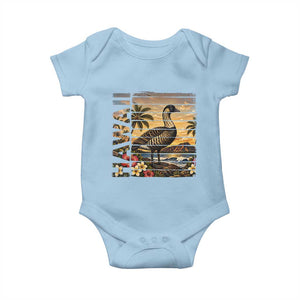 Hawaii Tropical Bird Baby Onesie Summer Island Vacation Gift TS12 Light Blue Print Your Wear