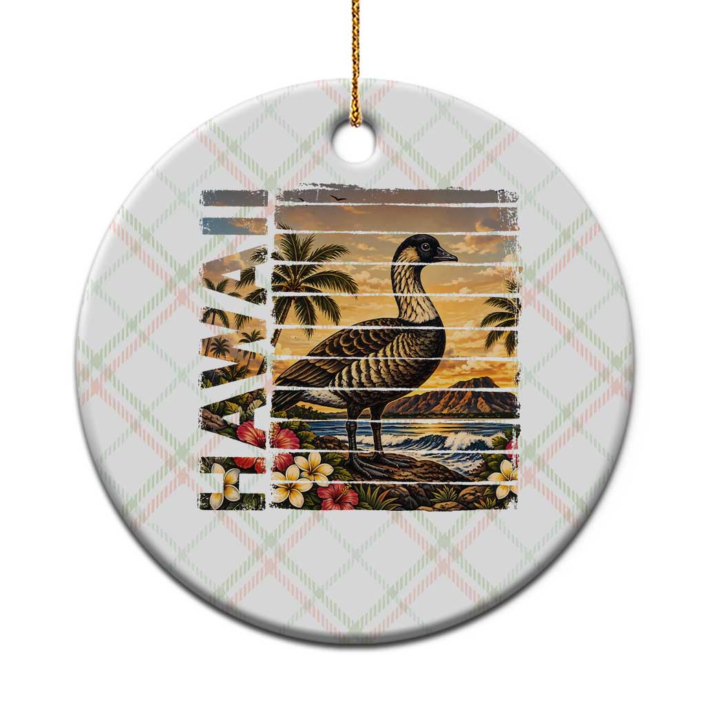 Hawaii Tropical Bird Ceramic Ornament Summer Island Vacation Gift TS12 1pc Christmas Plaid Print Your Wear