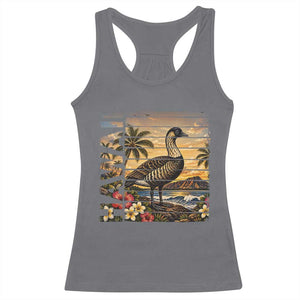 Hawaii Tropical Bird Racerback Tank Top Summer Island Vacation Gift TS12 Charcoal Print Your Wear
