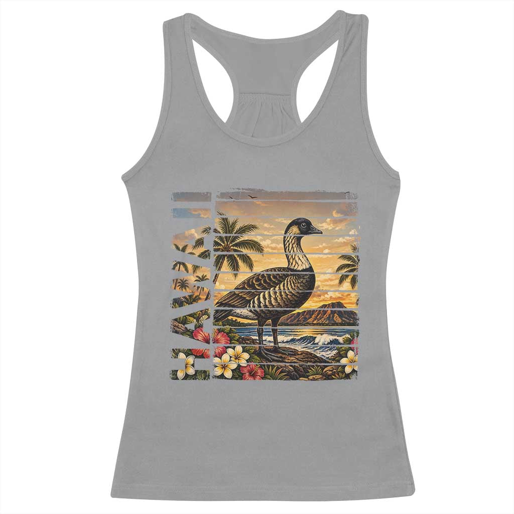 Hawaii Tropical Bird Racerback Tank Top Summer Island Vacation Gift TS12 Sport Gray Print Your Wear