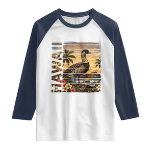 Hawaii Tropical Bird Raglan Shirt Summer Island Vacation Gift