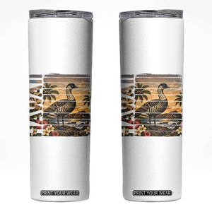 Hawaii Tropical Bird Skinny Tumbler Summer Island Vacation Gift TS12 White Print Your Wear