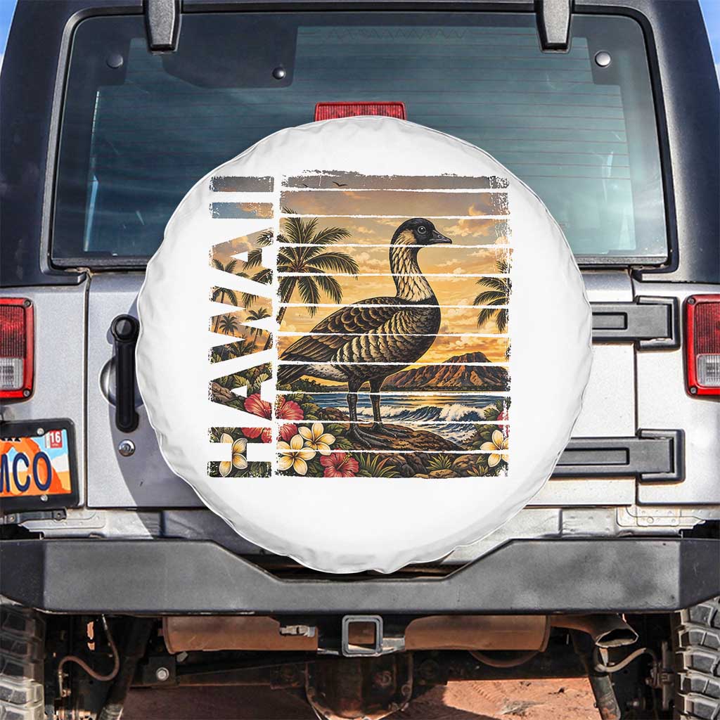 Hawaii Tropical Bird Spare Tire Cover Summer Island Vacation Gift TS12 No hole White Print Your Wear