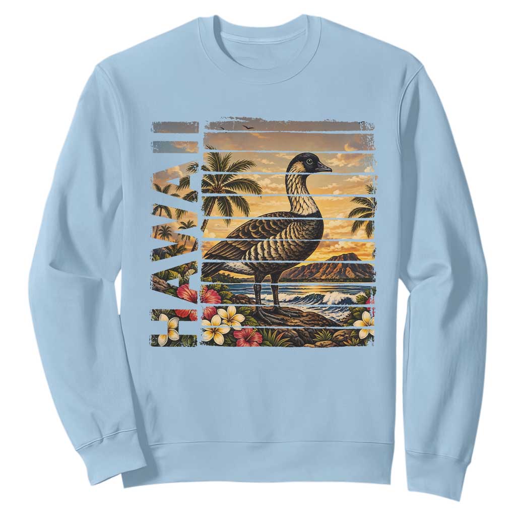 Hawaii Tropical Bird Sweatshirt Summer Island Vacation Gift TS12 Light Blue Print Your Wear