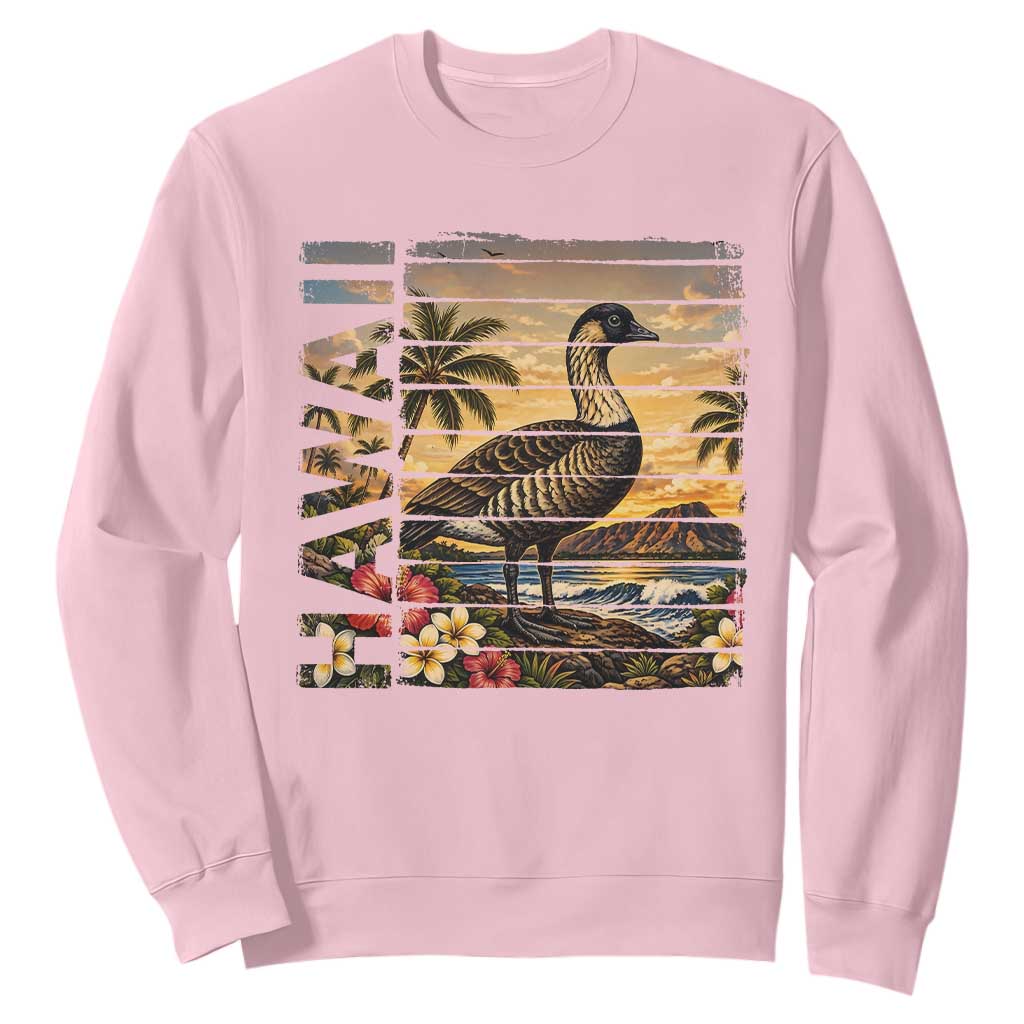 Hawaii Tropical Bird Sweatshirt Summer Island Vacation Gift TS12 Light Pink Print Your Wear